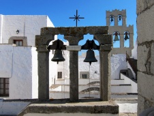 Campane della chiesa antica delle isole della Grecia